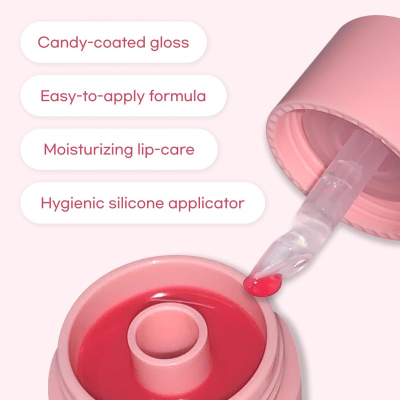 AOU GLOWY CHONKY TINT BALM 07 bubble Balm with Built-in Silicone Applicator - Mess-Free, Hygienic Design, Natural Gloss, Instant Hydration for Chapped Lips 0.12Oz - Image 3